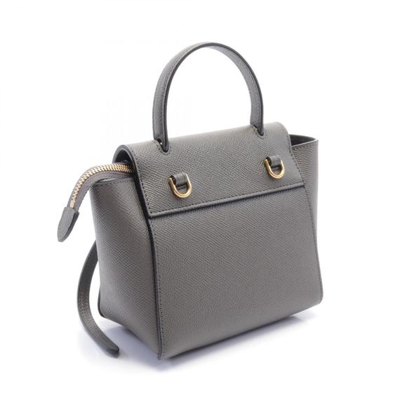 Celine Pico Belt Bag Handbag Bag Leather Grey - Picture 2 of 4